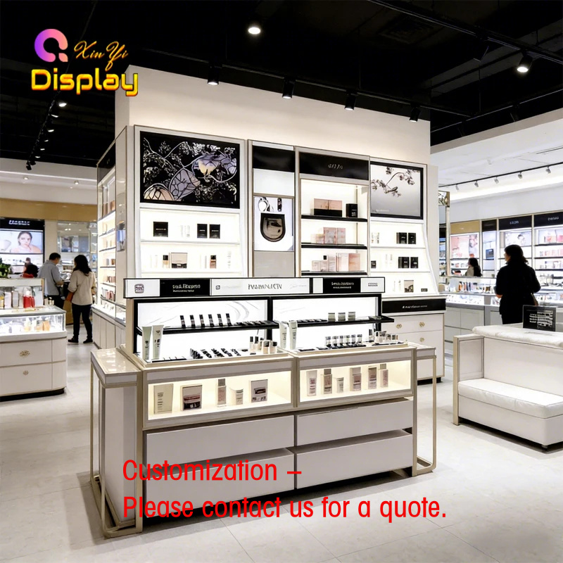 Luxury Skincare Retailers - custom.Luxury Skincare Shop Fixtures Stylish LED
